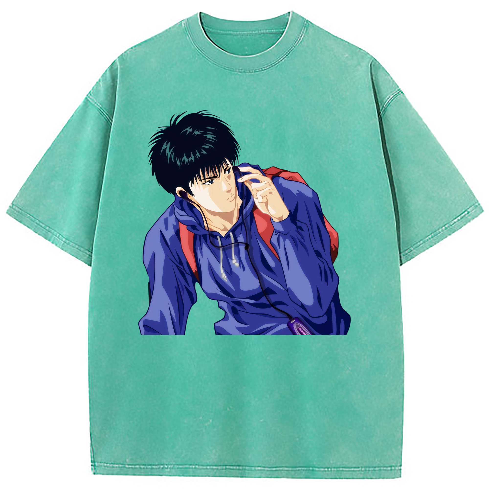 （画像用） SLAM DUNK／スラムダンク 綿100% ヴィンテージ風 半袖Tシャツ（フロントプリント）